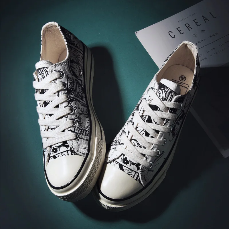 

2019 Summer New Style Summer Cloth Shoes Canvas Breathable Trendy Shoes Trend MEN'S SHOES Korean-style Casual Students Versatile
