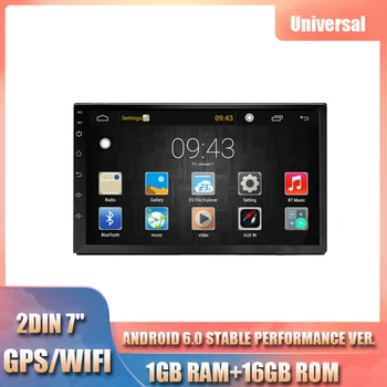 

7 Inch Car Radios Player 2 Din Android 6.0 GPS Navigation Multi-media Wifi 3G 4G BT