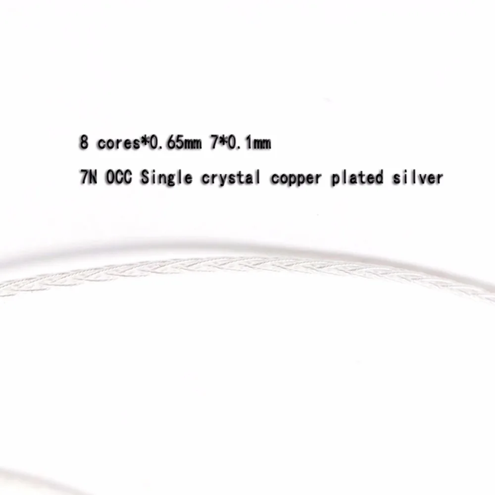 Haldane 8cores 7N Silver Plated Replacement Headphones Cable Audio Upgrade Cable for Sonus Faber PRYMA Headphone