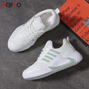 

HQFZO Casual Mesh Women Sneakers 2020 Light White Tenis Feminino Zapatos De Mujer Plataforma Chunky Walking Shoes