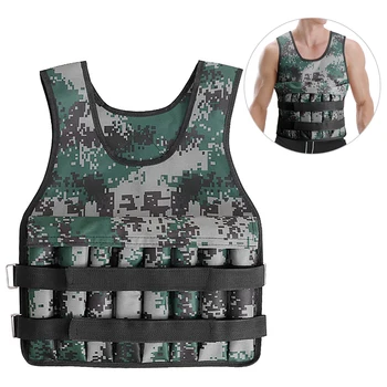 

Adjustable Weighted Vest 20KG Max Loading for Exercises Fitness Muscle Building Weight Loss Running Waistcoat