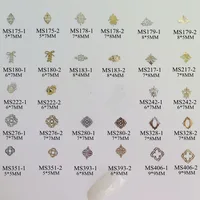 Approx. 1000pcs/bag Silver/Gold Diamond Shoelace Peacock Antique-Design non-adhesive Soft Metal Slices Nail Art Decoration 1