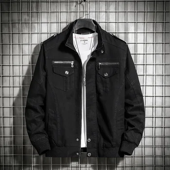 

2020 Foreign Trade Autumn and Winter New Style Men Jacket Army Workwear Casual Coat Large Size Men'S Wear Washing Pure Cotton Ja