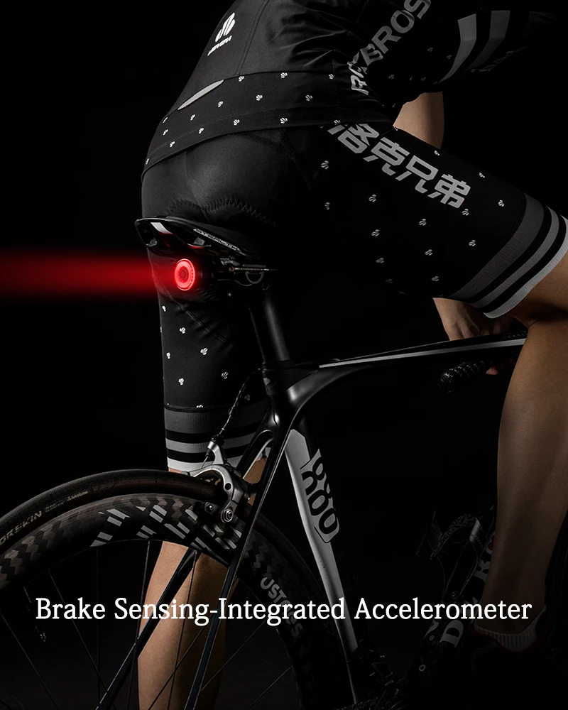 ROCKBROS велосипедный автоматический ВКЛ/ВЫКЛ Свет умный тормоз зондирования света IPX6 Водонепроницаемый светодиодный зарядка велосипедная задняя фара велосипед свет аксессуар