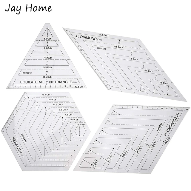 Patchwork Template 45 Degree, Acrylic Templates Quilting