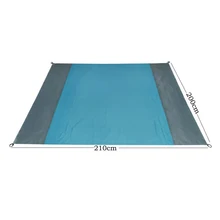  Beach Mat 200*210cm Rug Picnic Blanket Waterproof Outdoor Camping Travel Garden Collapsible Mats Anti-sand and Anti-dirty 