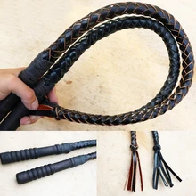 70CM& 80CM Hand Made Braided Riding Whips For Horse Racing Cowhide Leather Equestrian Horse Whip Equestrian Equipment