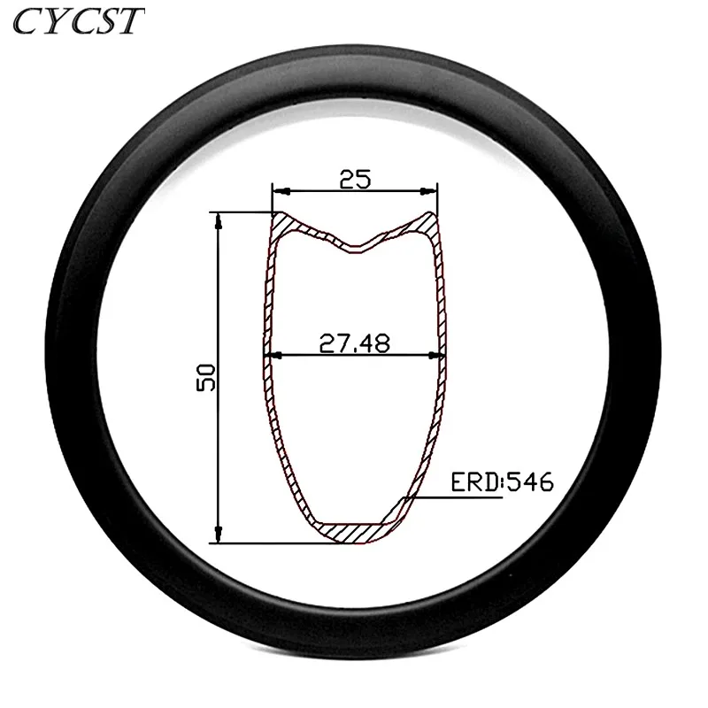 

700c 50mmx25mm width tubular road bicycle rims With brake side 24 28 32H bike circle carbon rim carbon road rims 3K UD 12K 395g