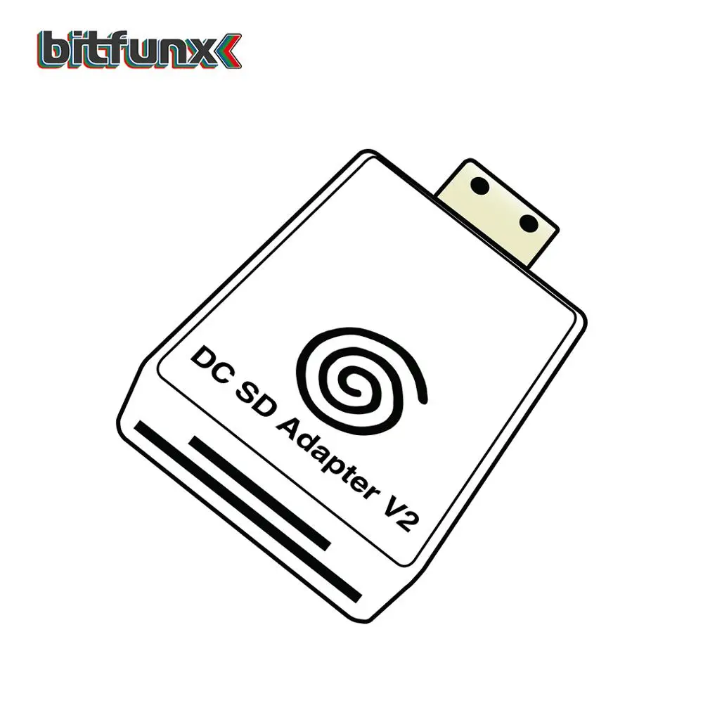 Bitfunx-dc sd tfカードアダプター、セガドームキャストおよびcd