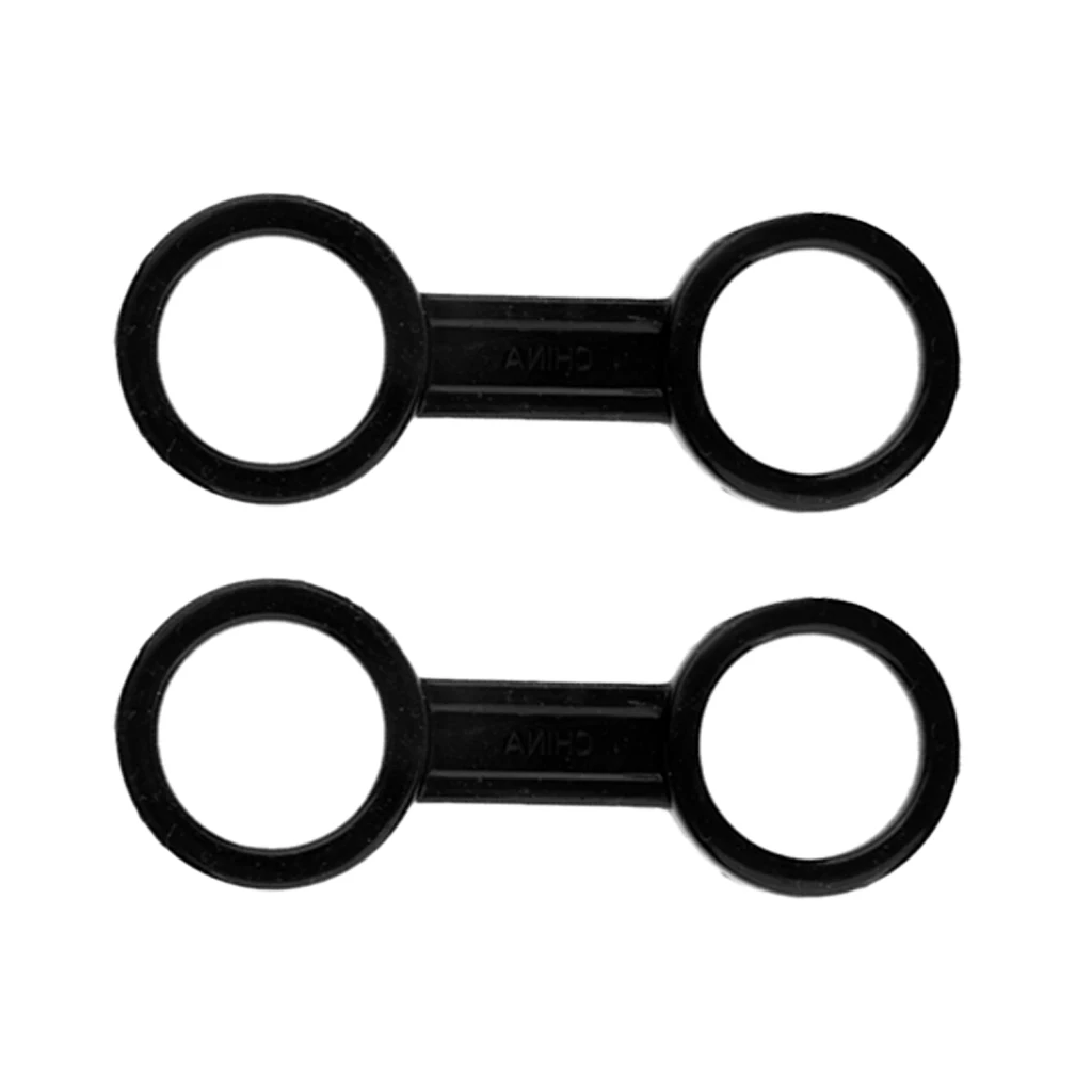 2 Pieces Snorkel Keeper Double Loop Breathing Tube Buckle Clip for Scuba Diving & Snorkeling Accessories