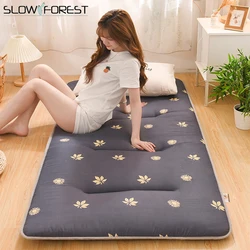 Colchón con estampado de lijado grueso, Tatami plegable, cojín de cama personalizable, tamaño King y Queen, Sábana grande, estera doble para estudiantes