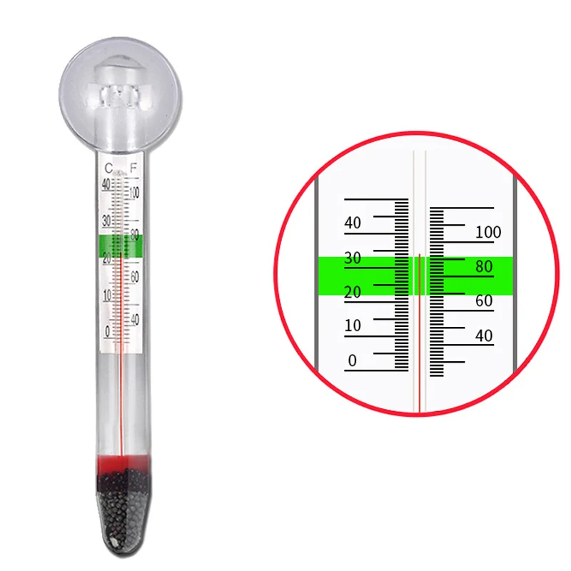 Fish tank dedicated aquarium grass tank sea water glass thermometer table fat water temperature meter mini hook thermometer