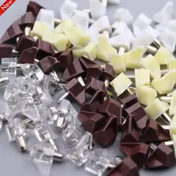 20Pcs Shelf Studs Pegs with Metal Pin Shelves Support Separator Fixed Cabinet Cupboard Wooden Furniture Bracket Holder