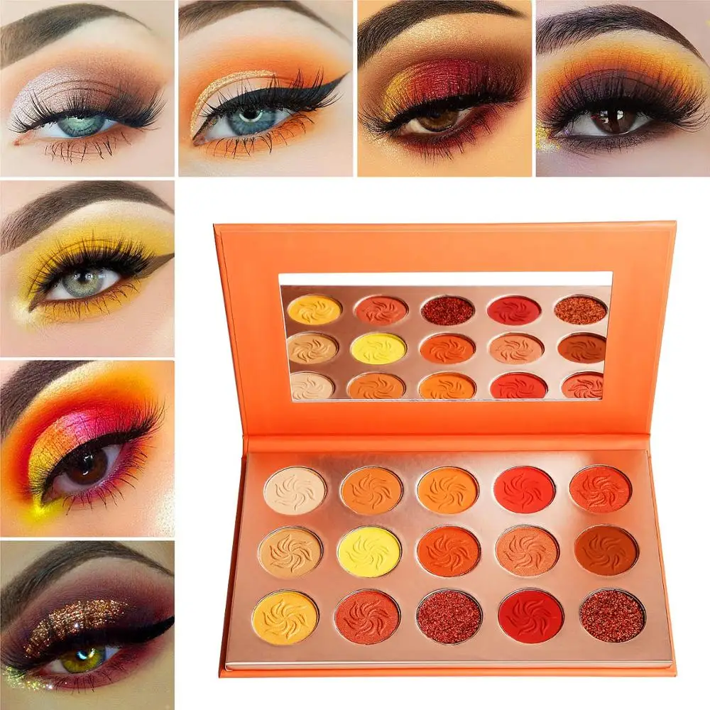 Miji Mila Shimmer Matte Eyeshadow Palette Makeup Kit Pigment Glitter Eye Shadow Nude Smoky Palette Cosmetics Waterproof Shadows