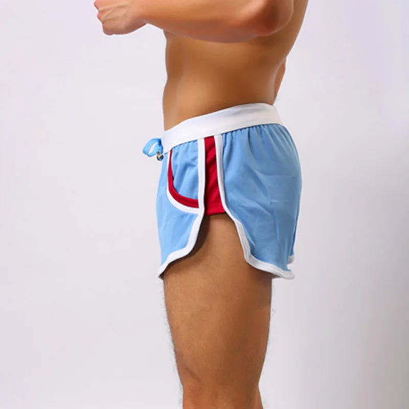 Deals DIHOPE Mens 2020 Casual Summer Short Triped Breathable Elastic Waist Shorts Sport Patchwork Short Pants Pantalones Cortos Hombre