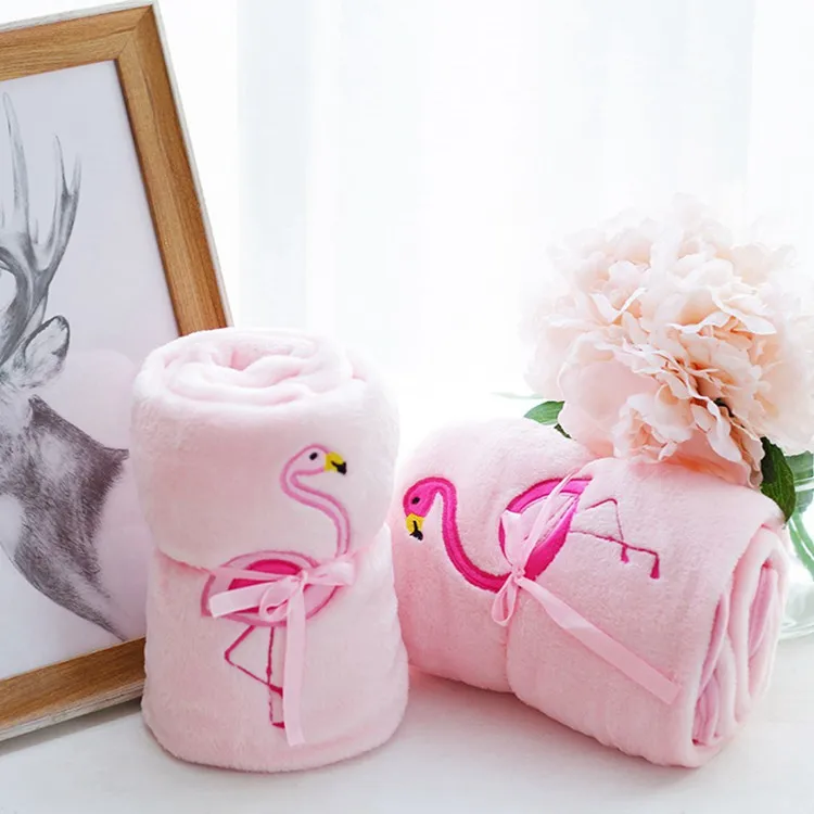 Горячая продажа Фламинго объемное одеяло воздухопроницаемое одеяло плюшевая игрушка кукла-обработка настраиваемый логотип рекрут агенты