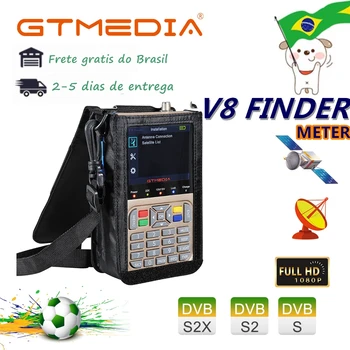 

GTMEDIA V8 Finder DVB-S2/S2X FTA Digital receptor SatFinder Meter HD 1080P Satellite Finder Tool ACM Sat Finder lnb Signal