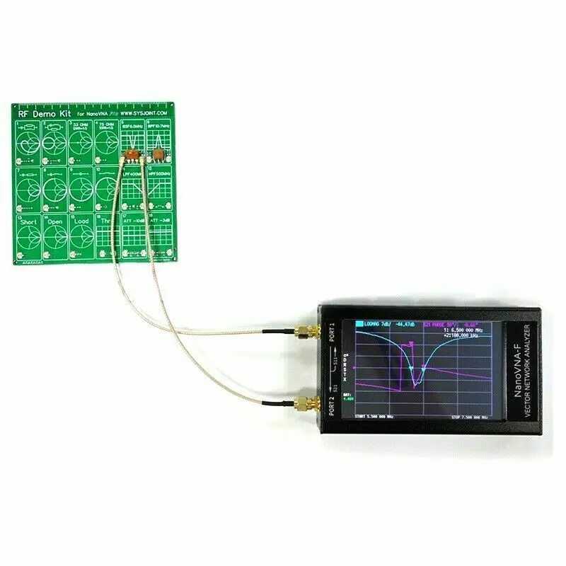 AMS-50KHz-1000MHz NanoVNA-F 4,3 дюймовый ЖК-дисплей HF VHF УВЧ VNA векторный сетевой анализатор