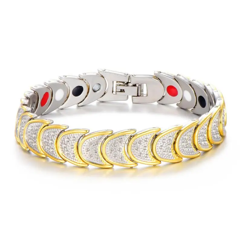 Healthy Magnetic Bracelet Health Energy Bangle for Women Power Therapy Arthritis Twisted Men Care Jewelry Stainl | Украшения и
