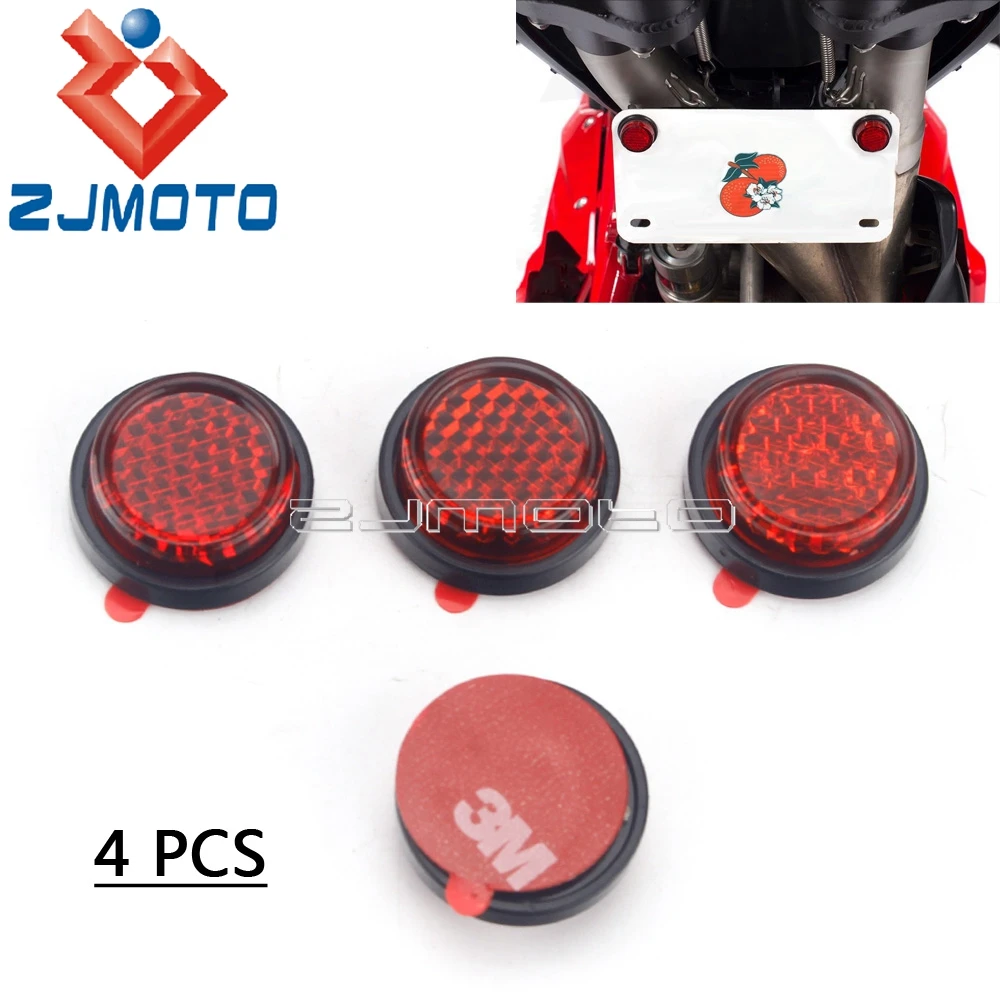 Kit Reflective Stickers Scooter Reflector Front Decals Warning 4pcs/set 