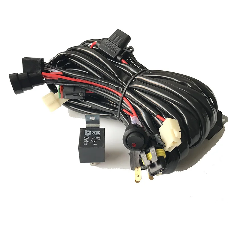 

EBay Hot Selling LED Strip Lights Waterproof Switch Wiring Harness 12/24 V-Color Expansion 9005/H4 High Beam Driving Lamp