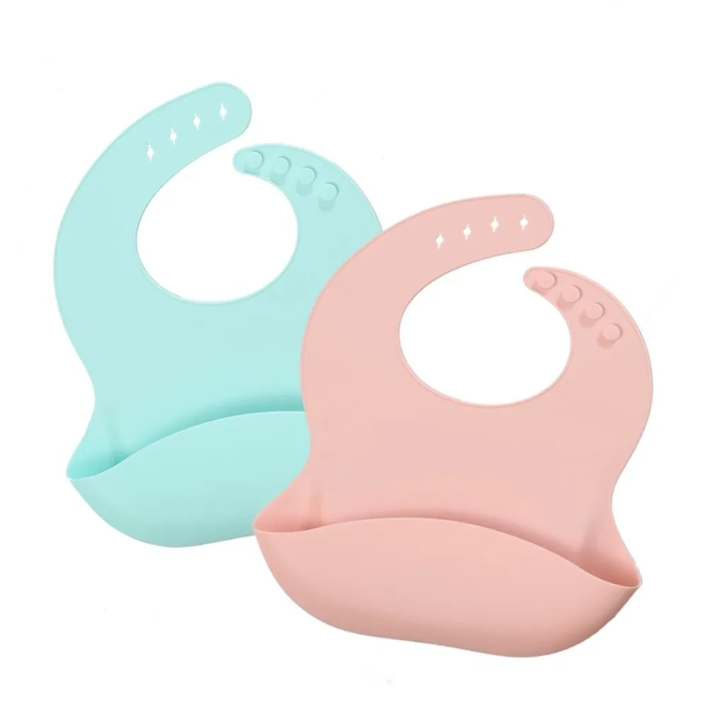 Fashionable silicon Breastplate Baby Bib Waterproof Solid Infant Bandana Bibs Newborn Feeding Burp Cloth Drooling Scarf Dropship | Детская
