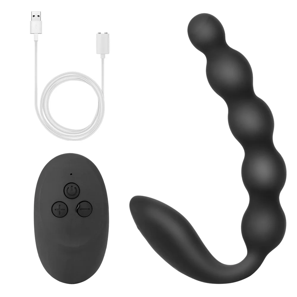 Vibratore anal beads con telecomando wireless per piacere_voghion.com