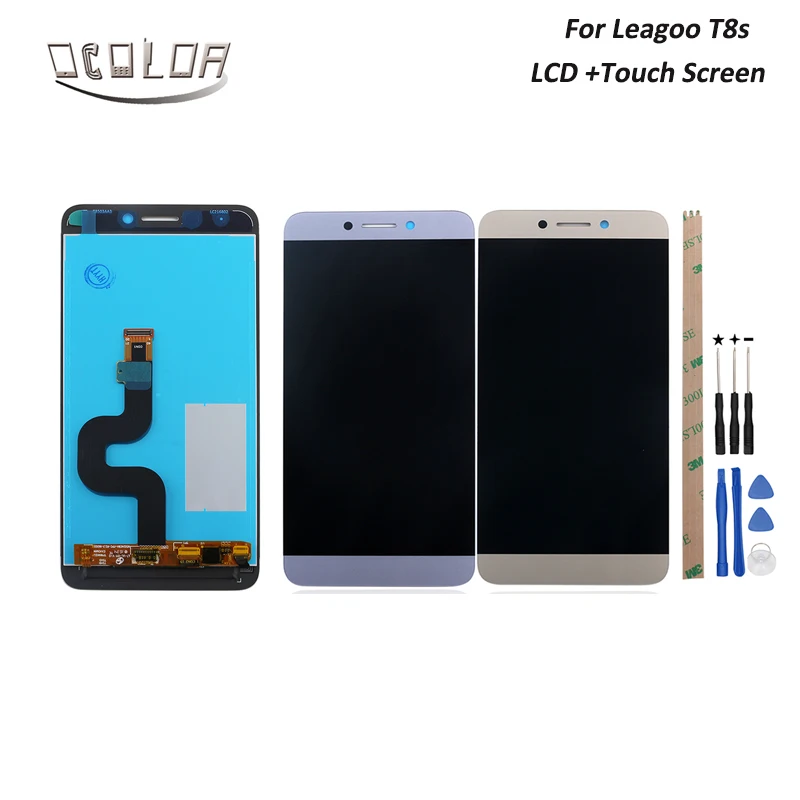 Ocolor для Leagoo T8s ЖК-дисплей и сенсорный экран 5 ''Замена цифровой аксессуар +
