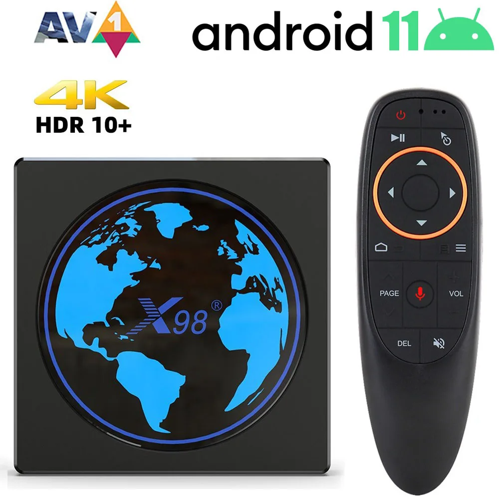 

NetBox X98mini Amlogic S905W2 TV Box Android 11 4G 64GB X98 mini Support AV1 Wifi BT Youtube Media Player 4GB32GB Set Top Box