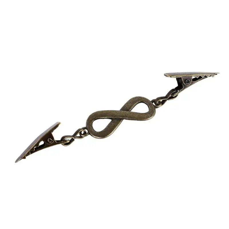 Ancient Bronze Винтажный сплав кардиган клип женский свитер блузка шаль зажимы рубашка булавки - Цвет: Ancient Bronze