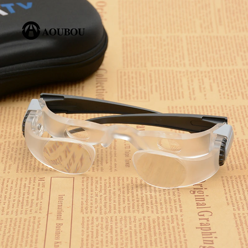 Adjustable 300 Degree TV Glasses Folding Far-Sightedness Magnifying Goggles  Reading Aid Tools - AliExpress