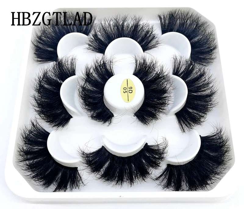 NEW 5 Pairs 10-25mm Natural 3D False Eyelashes Dramatic Volume Fake Lashes Makeup Mink Extension Tool Kit Cilios | Красота и здоровье
