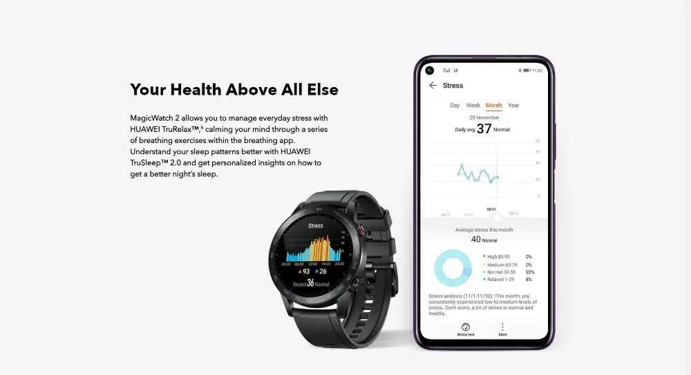 Honor Magic Watch 2 Smart Watch Bluetooth5.1 Smartwatch Not GT 2 Waterproof 14 Days Smart Sports Watch  Heart RatFor Android iOS (15)