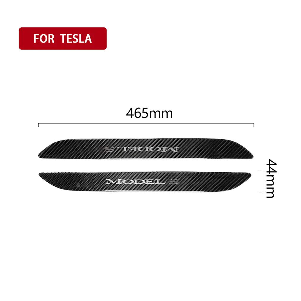 Замена для Tesla S 2 шт./компл. углеродного волокна порога крышка дверца батарейного шаг) класса-premium на декор