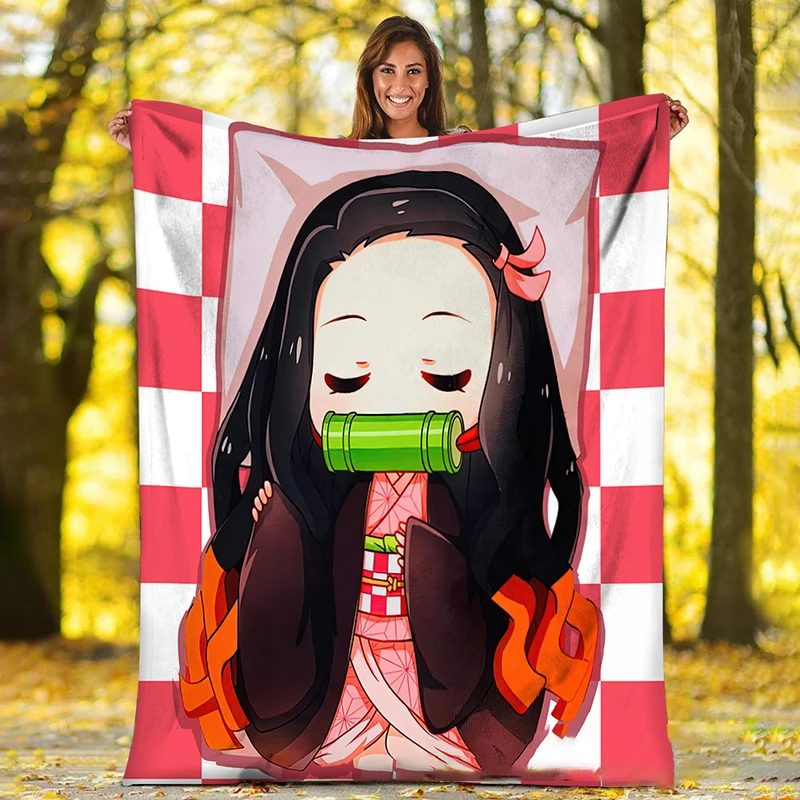 Demon Slayer Blankets Kamado Tanjirou Nezuko Blanket Anime Tapestry
