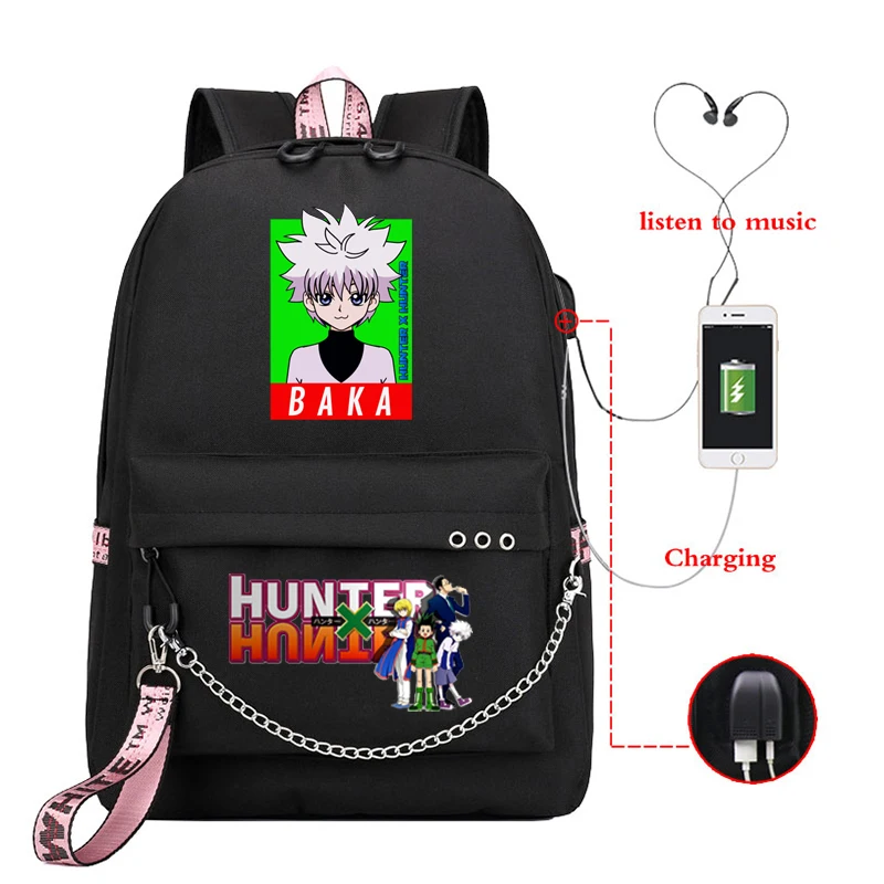 Hunter X Hunter School Bag Anime HxH Gon Freecss Cosplay Backpack