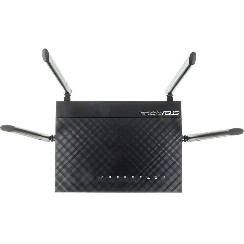 Роутер беспроводной Asus RT-AC1200G+ AC1200 10/100/1000BASE-TX/4G ready черный