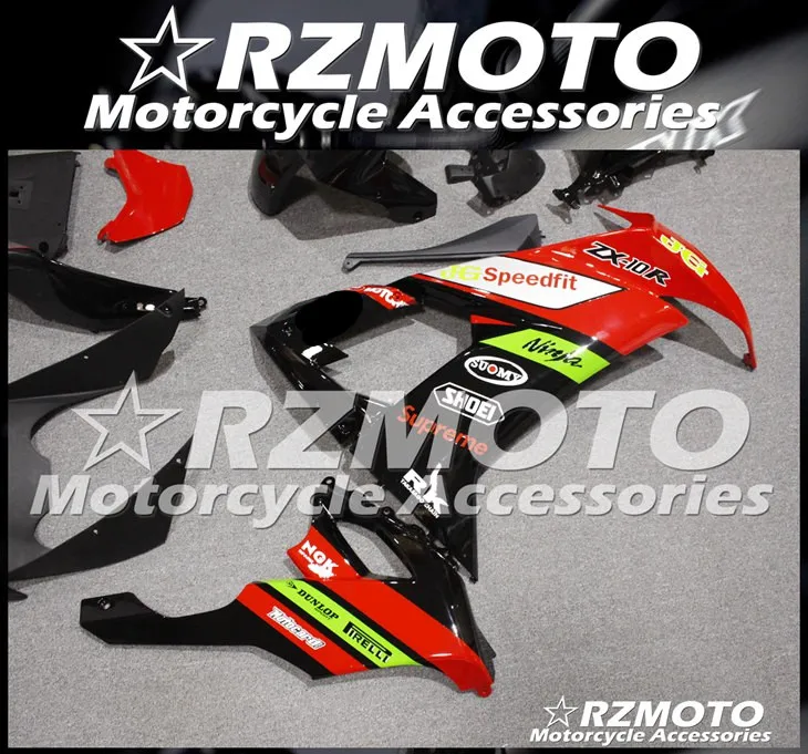 ABS мотоцикл обтекатель комплект для KAWASAKI ZX-10R 2008-2010 год кузов литьевая форма Магазин № 2243