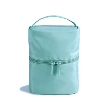 

Fashion Solid Makeup bag Cosmetic bag Women Barrel-shaped Travel Handbag Toiletry Organizer Solid High Capacity Bags Girls