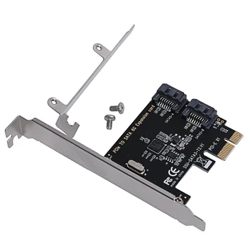 

PCLE PCI Express To SATA3.0 2-Port SATA III Expansion Controller Adapter Card Supports PCI Express Systems With Available PCI