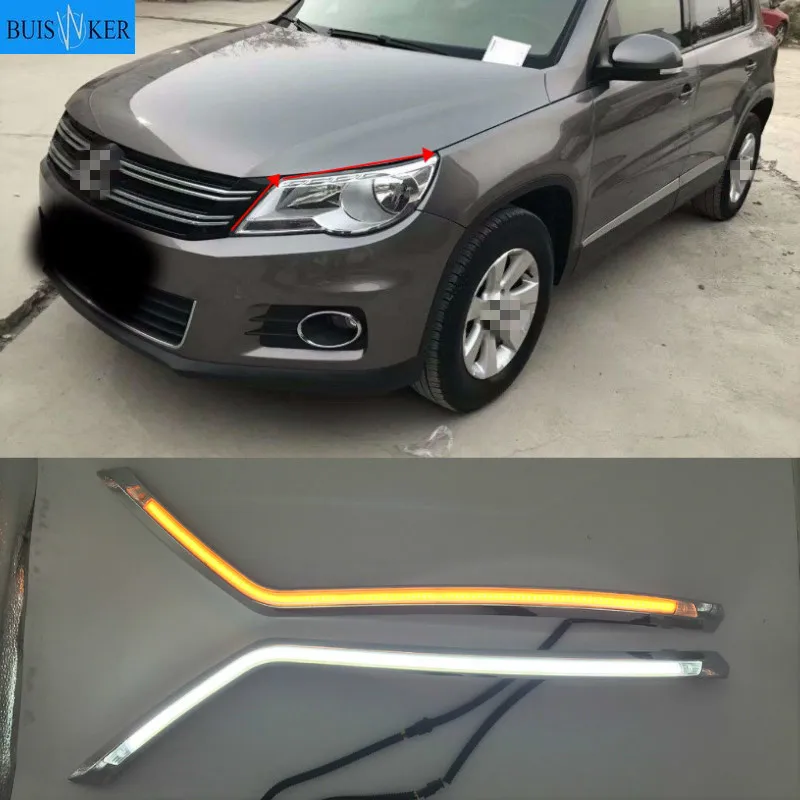 

Светодиодные дневные ходовые огни для Volkswagen Tiguan 2010-2012, 12 В, 2 шт.