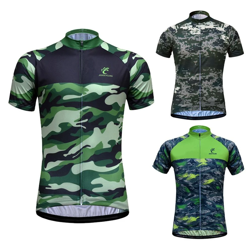 Camiseta de Ciclismo de camuflaje para hombre, sublimado transpirable de manga corta con estampado, para bicicleta|Maillot de ciclismo| - AliExpress