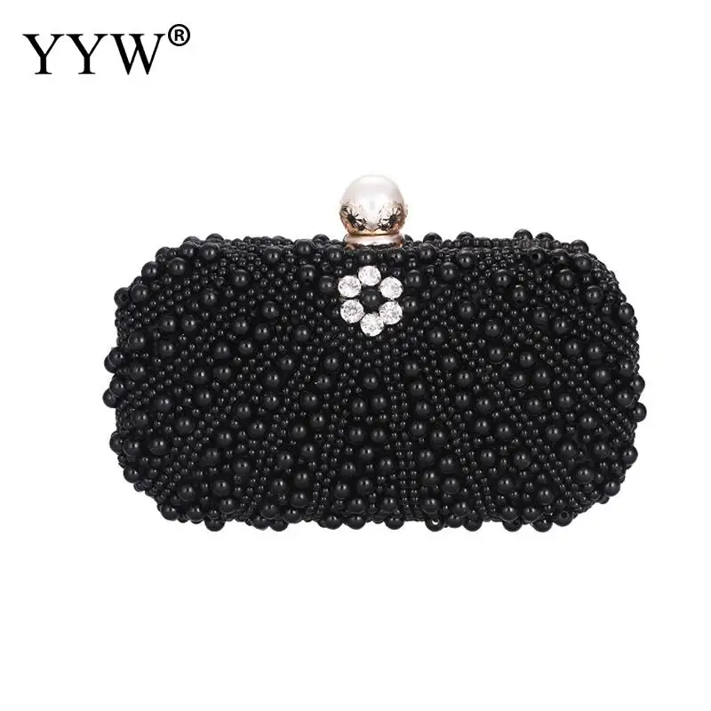 

Gold Pearl Evening Party Bag Diamonds Wedding Purse And Handbag Luxury Handbags Women Bags Designer Rhinestone Sac Silver Mini