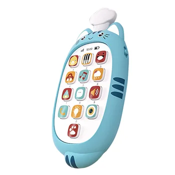 

1pc Multifunctional Adorable Chic Educational Plaything Early Learning Toy Phone Toy Music Phone Toy for Child Baby