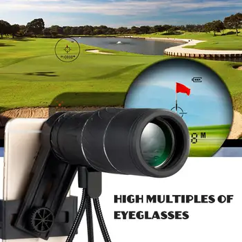 

Monocular Telescope Night Vision Telescope Outdoors Measuring Mountaineering BAK4 16X Optics Phone Camera Portable HD Telescope