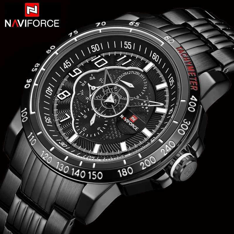 NAVIFORCE новые мужские часы люксовый бренд спортивные часы мужские кварцевые часы мужские военные наручные часы Подарки для мужчин