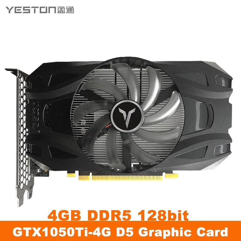 Видеокарта Yeston GTX1050TI 4 ГБ DDR5 1291-1392 МГц 3 0 бит | Компьютеры и офис