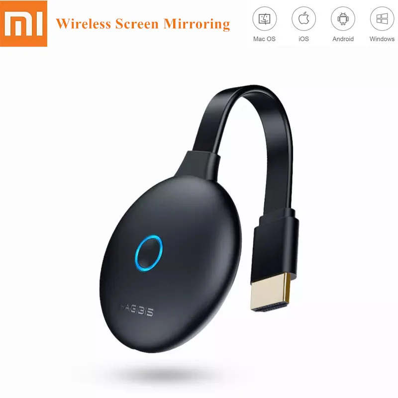 Xiaomi Mijia hagибис беспроводной 2,4G+ 5G 2,4 GHZ Мобильный экран литой зеркальный телевизор видео WiFi HD 4K 1080P HDMI 1,4 Дисплей приемник