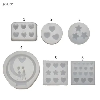 

Sugar Star Heart Soft Candy Pendant Mold Gummy Candy Hairpin Slilcone Resin Mold
