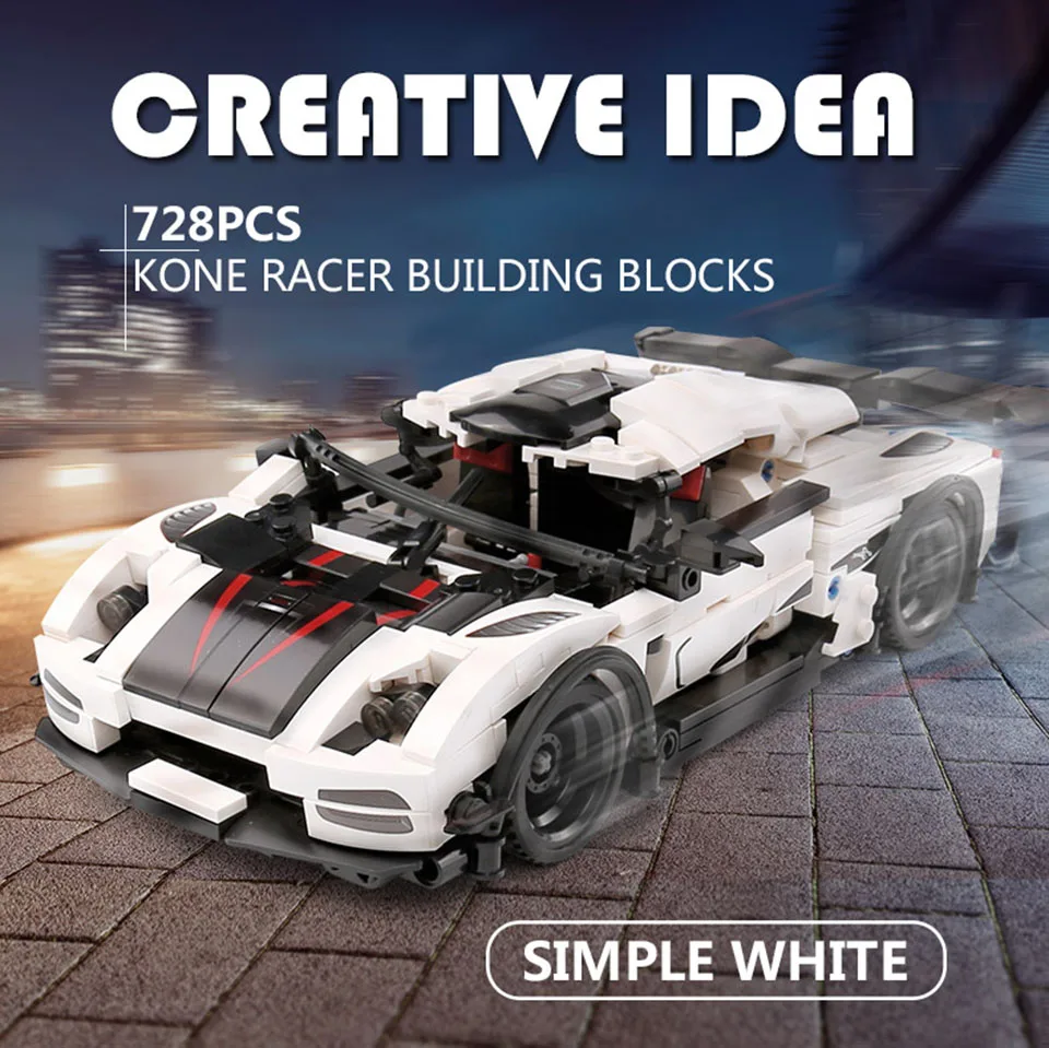 

SEMBO Technic Racing Car Building Blocks Model Bricks Set Car Creator Idea Vehicles Model Kids Gifts Toys For Children Boys